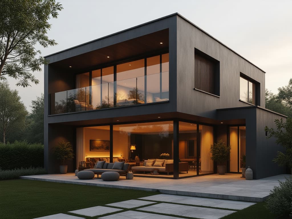 Създайте динамичен екстериор с безпрофилно остъкляване и външни ламелни щори